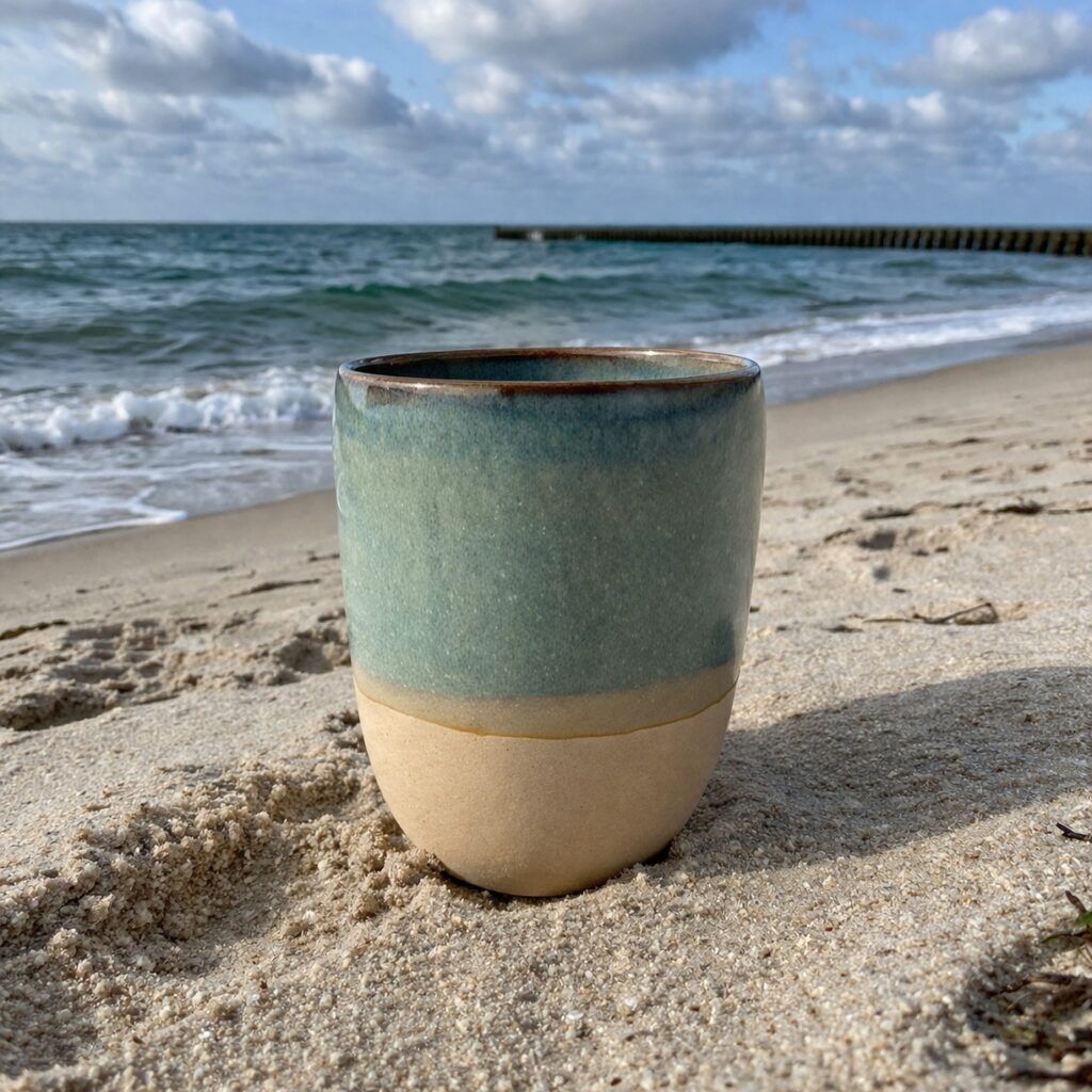 Keramik_Becher_duenengruen_Steingut